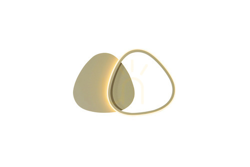 Prüfen Zuma Line HURON 250015WM-BE LED 12 W Wandleuchte, beige-gold