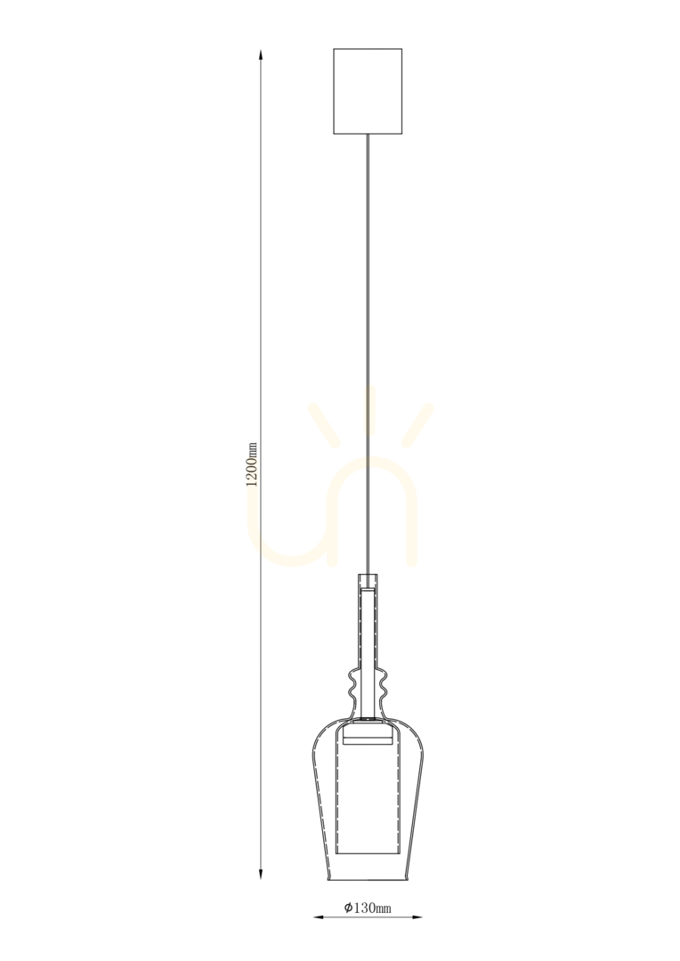 Tagna Design TAGNA Pendelleuchte 251010-SM Schwarz 1xLED | Lunares Geschäft