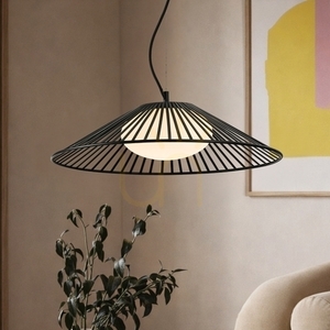 Pendelleuchte SONTE 50 Candellux 31-50939 schwarz mit weißem Glasschirm GX53 max 10W ø50 cm small 1
