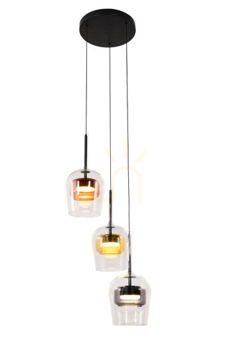 Prüfen GLAXI schwarz GX53 10W Pendelleuchte CANDELLUX 33-50427