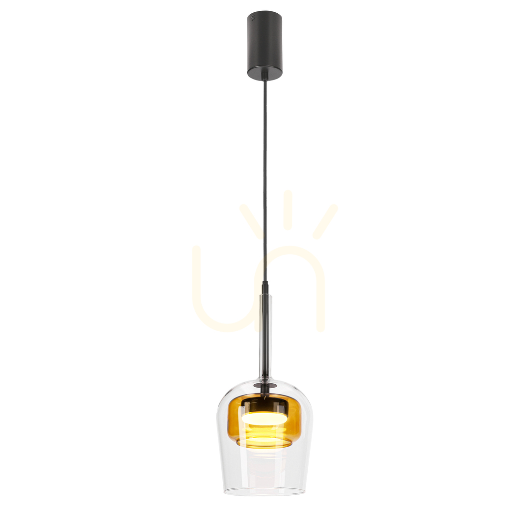 GLAXI black GX53 9W pendant lamp CANDELLUX 31-50366