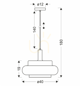 BRIZI grau E27 40W Pendelleuchte CANDELLUX 31-51516 small 4
