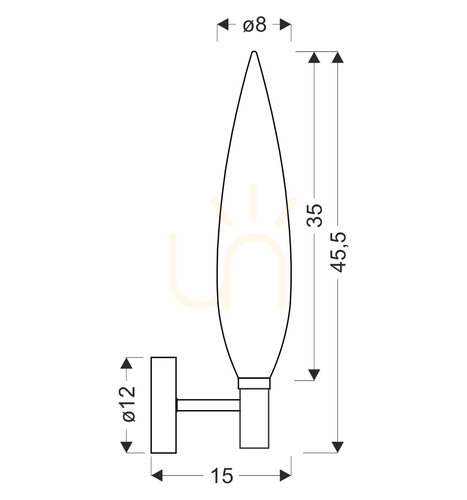 Prüfen NORDIC Wandleuchte transparent G9 5W CANDELLUX 21-55156