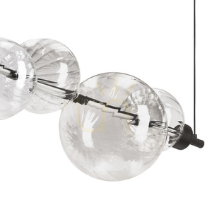 LED-Pendelleuchte Candellux Playa 34-50502, 4 Glaskugeln, schwarz, 62 cm small 3