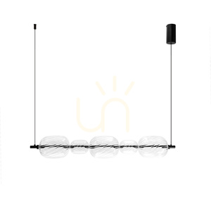 Candellux PLAYA Pendelleuchte schwarz mit klarem Glas LED 15 W 86 cm 35-50526 small 4