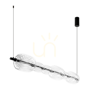 Pendelleuchte Candellux PLAYA 36-50533, schwarz mit Klarglas, LED 17 W 3000 K, 97 cm small 5