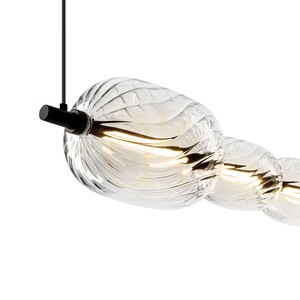 Pendelleuchte Candellux PLAYA 36-50533, schwarz mit Klarglas, LED 17 W 3000 K, 97 cm small 6