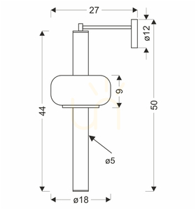Wandleuchte PURAS weiß LED 12W CANDELLUX 21-50601 small 1
