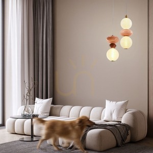 FLORES braun LED 12W Pendelleuchte CANDELLUX 32-50649 small 2