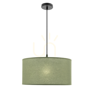 Candellux SHANTI 31-38654 Pendelleuchte, mintgrüner Schirm 40 cm, schwarze Aufhängung, E27 small 6