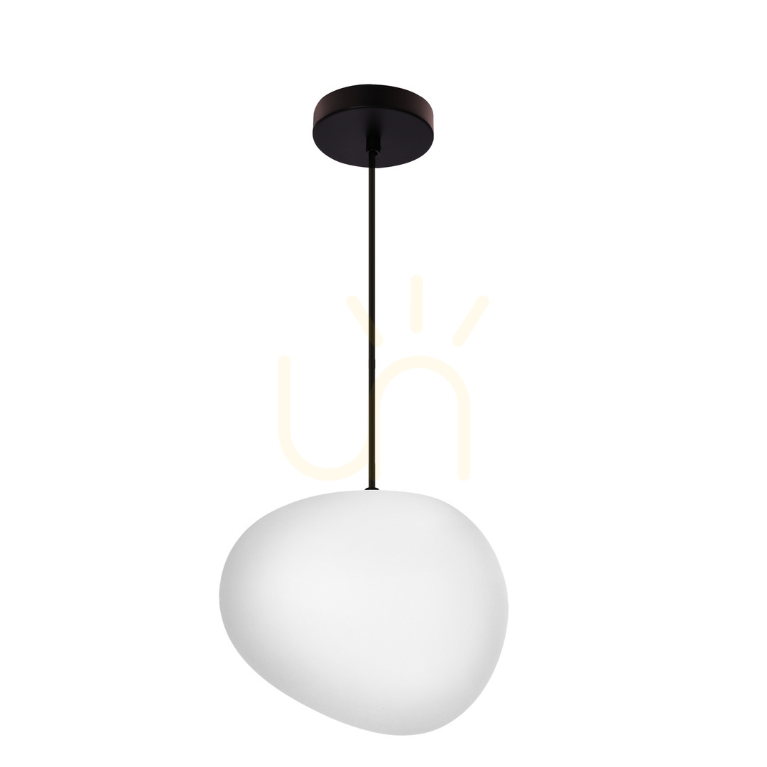 STONES függőlámpa fehér fekete E27 40W CANDELLUX 31-35134