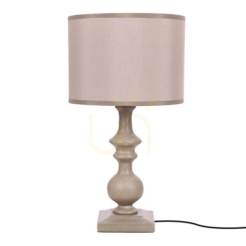 Prüfen CARDINALE Tischleuchte grau E27 40W CANDELLUX 41-37947