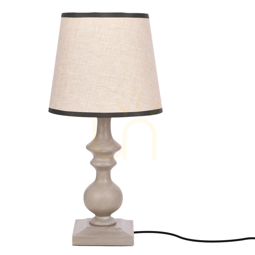 Prüfen CARDINALE Tischleuchte grau E27 40W CANDELLUX 41-37961