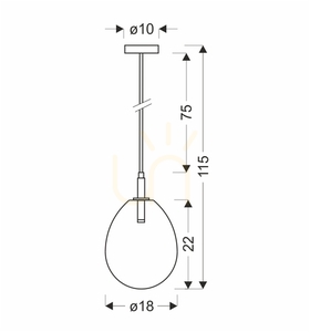 LUKKA Chrom LED 6W Pendelleuchte CANDELLUX 50133209 small 3