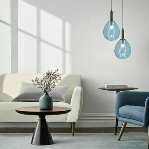 Pendelleuchte LUKKA blaues Glas LED 6W CANDELLUX 50133210 small 3