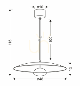 LUND Pendelleuchte weiß LED 14.5W CANDELLUX 50133055 small 4