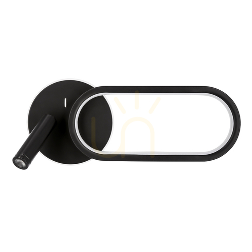 Prüfen MONET schwarz LED 13W Wandleuchte CANDELLUX 22-35691