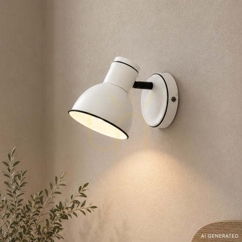 Prüfen Wandleuchte ZUMBA weiß schwarz E14 40W CANDELLUX 91-72115
