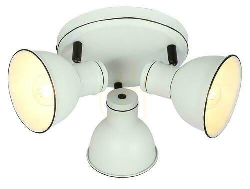 Prüfen ZUMBA Deckenleuchte weiß schwarz E14 3x40W CANDELLUX 98-72160