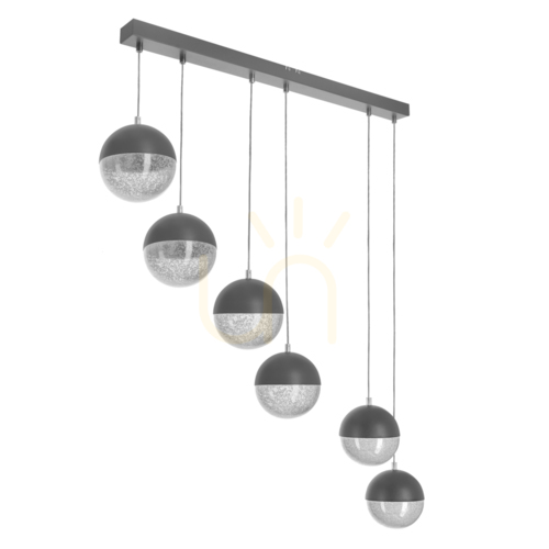 Prüfen FURNI grau LED 30W Pendelleuchte CANDELLUX A0031-360