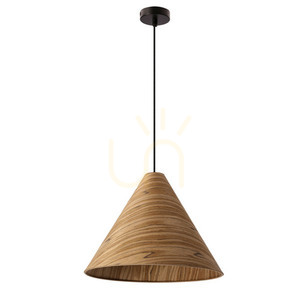 Candellux CONO 31-37893 Pendelleuchte, Eichenfurnier, 33 cm, E27 small 0