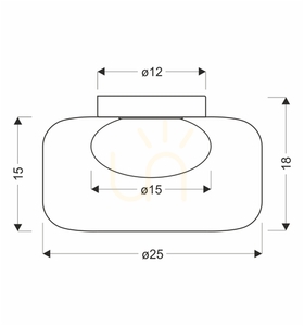 SOPRA 25 gold GX53 10W Pendelleuchte CANDELLUX 31-50984 small 3