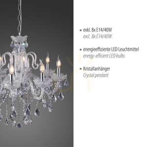 GRACIA Pendelleuchte 3081-00 Transparent 8xE14 3 GRACIA Pendelleuchte 3081-00 Transparent 8xE14 small 3