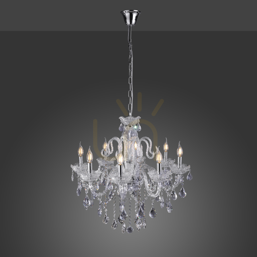 Prüfen GRACIA Pendelleuchte 3081-00 Transparent 8xE14 GRACIA Pendelleuchte 3081-00 Transparent 8xE14