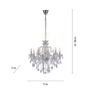 GRACIA Pendelleuchte 3081-00 Transparent 8xE14 7 GRACIA Pendelleuchte 3081-00 Transparent 8xE14 small 7