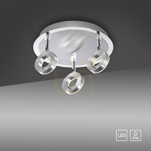 SILEDA plafond 6788-96 Silber 3xLED small 9