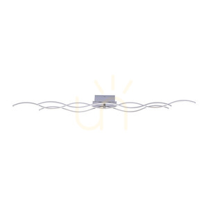 WAVE Plafond 15167-55 Silber 3xLED small 1