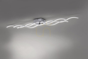 WAVE Plafond 15167-55 Silber 3xLED small 12