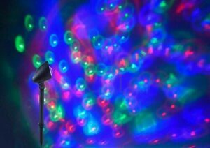 JUST LIGHT DISCO 19035-18 LED-Gartenprojektor mit Erdspieß, schwarz, RGB, 3 W small 10