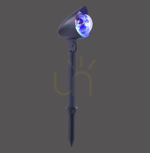 JUST LIGHT DISCO 19035-18 LED-Gartenprojektor mit Erdspieß, schwarz, RGB, 3 W small 0