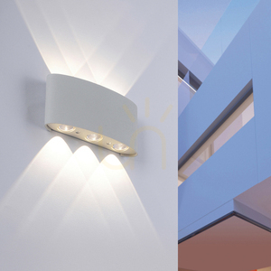 Silberne LED-Wandleuchte CARLO 9488-21 6×LED small 2