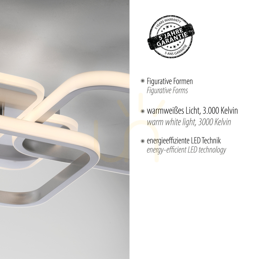 Zeige SEVENT Plafond 14117-55 Silber 1xLED SEVENT Plafond 14117-55 Silber 1xLED