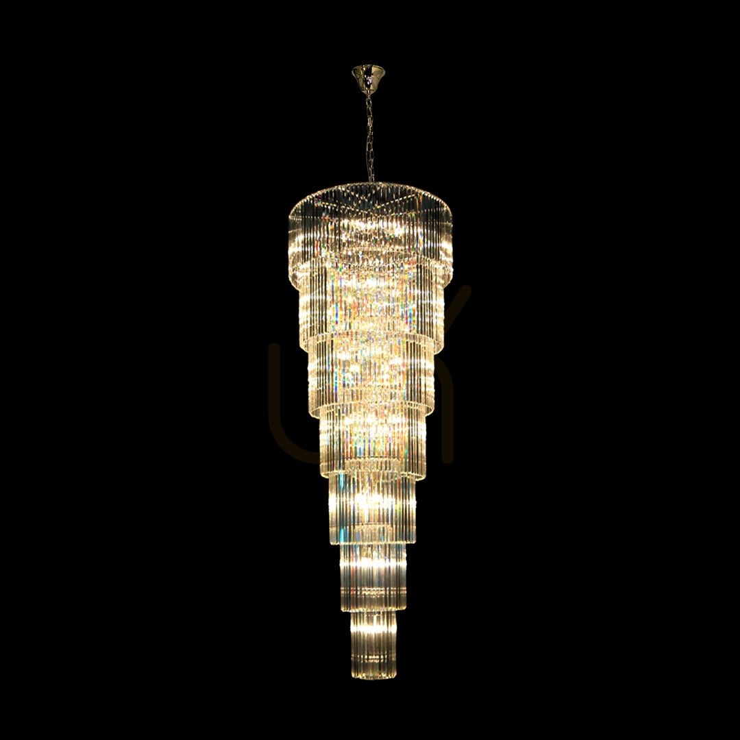 Prüfen LUXE Pendelleuchte 18006-69 Gold 69xE14 LUXE Pendelleuchte 18006-69 Gold 69xE14