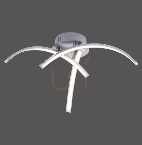 Prüfen VALERIE Plafond 15341-55 Silber 3xLED