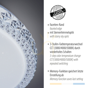 FRIDA Plafond 14370-00 Transparent 1xLED small 3