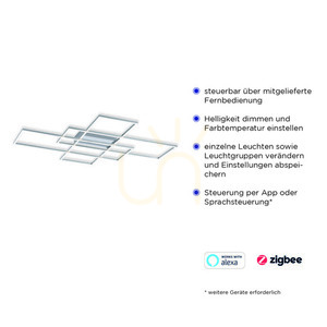 Plafond Q-INIGO 8195-55 Silber 3xLED 3 Plafond Q-INIGO 8195-55 Silber 3xLED small 3