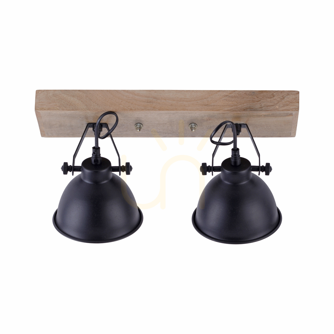 Aussicht Plafond SAMIA 11982-18 Schwarz 2xE14 Plafond SAMIA 11982-18 Schwarz 2xE14