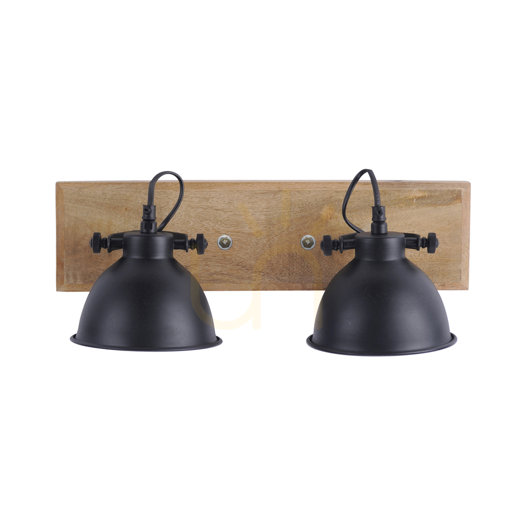 Prüfen Plafond SAMIA 11982-18 Schwarz 2xE14 Plafond SAMIA 11982-18 Schwarz 2xE14