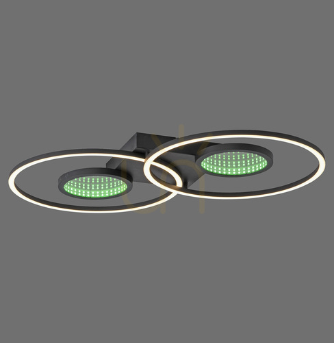 Prüfen Plafond TUNEL 15160-18 Schwarz 4xLED