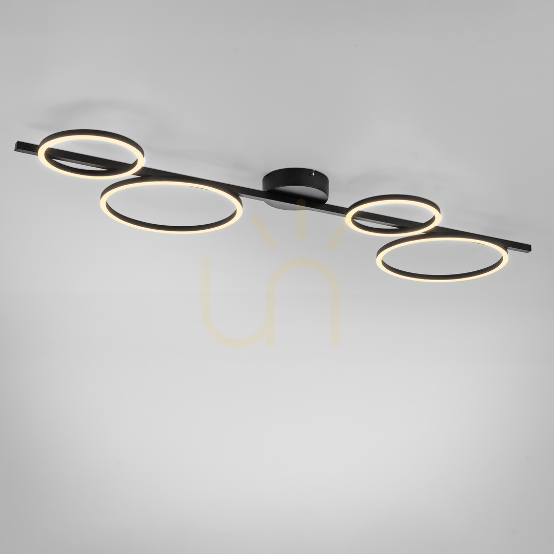 Prüfen Plafond MINI RITUS 14211-18 Schwarz 4xLED Plafond MINI RITUS 14211-18 Schwarz 4xLED
