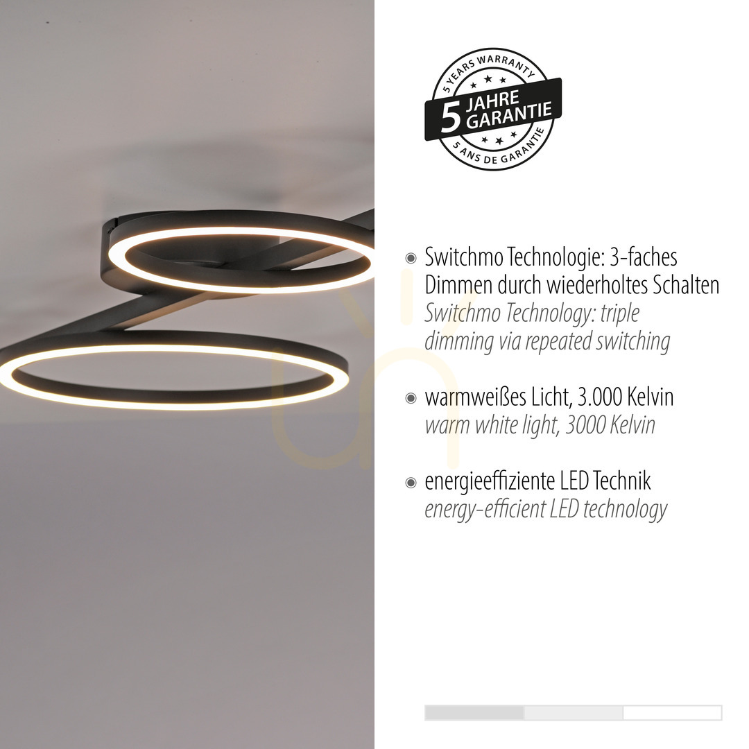 Zeige Plafond MINI RITUS 14211-18 Schwarz 4xLED Plafond MINI RITUS 14211-18 Schwarz 4xLED