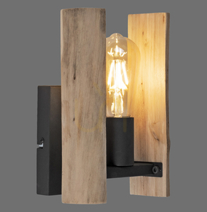Wandleuchte LOG 15701-79 Schwarz 1xE27 small 0
