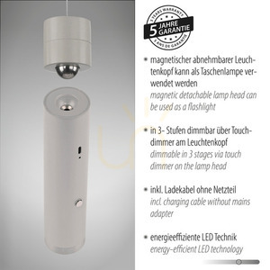 ATTACH Pendelleuchte 18281-40 Grau 1xLED small 4