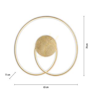 NASTRO Plafond 6189-12 Gold 1xLED small 8