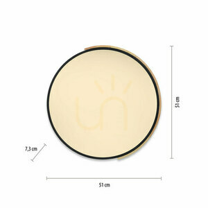 Q-BILA Plafond 6071-18 Schwarz 1xLED small 7