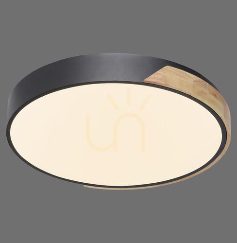 Prüfen Q-BILA Plafond 6071-18 Schwarz 1xLED